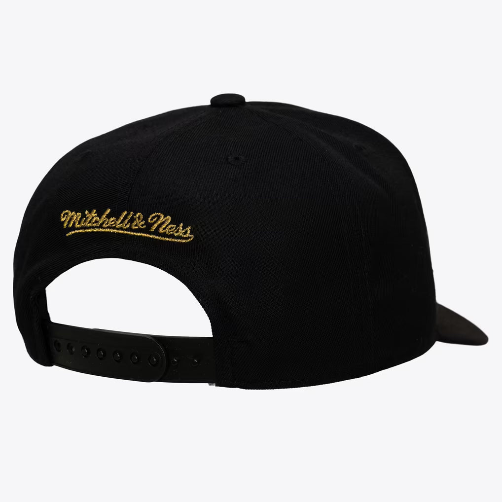 Chicago Bulls Black & Gold Pro Pinch Snapback Hat