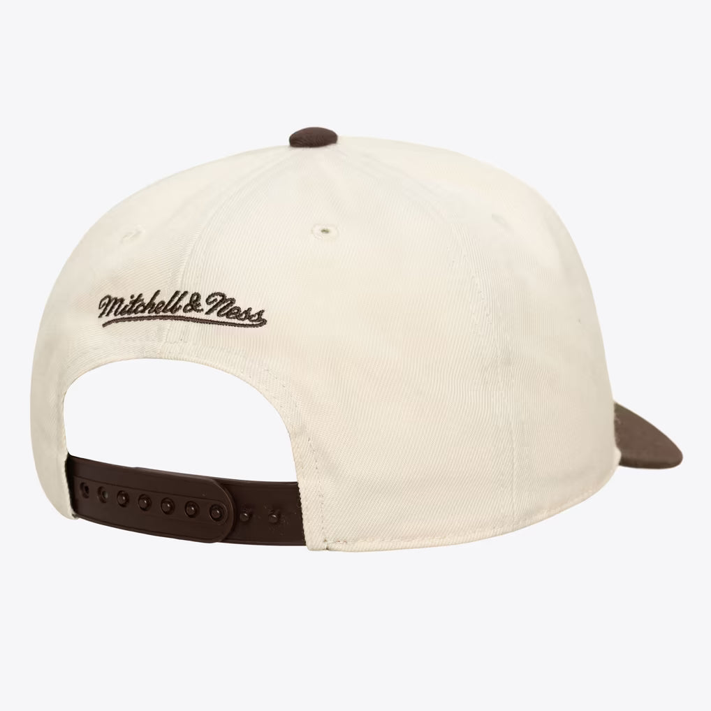 Chicago Bulls Cream & Brown Pro Pinch Snapback Hat
