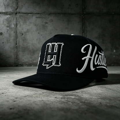LH Baseball cap Trucker hat black/white