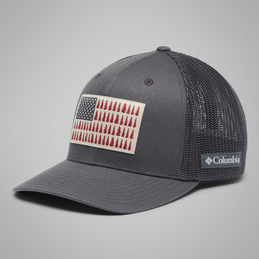 Columbia Mesh Tree Flag Ball Cap