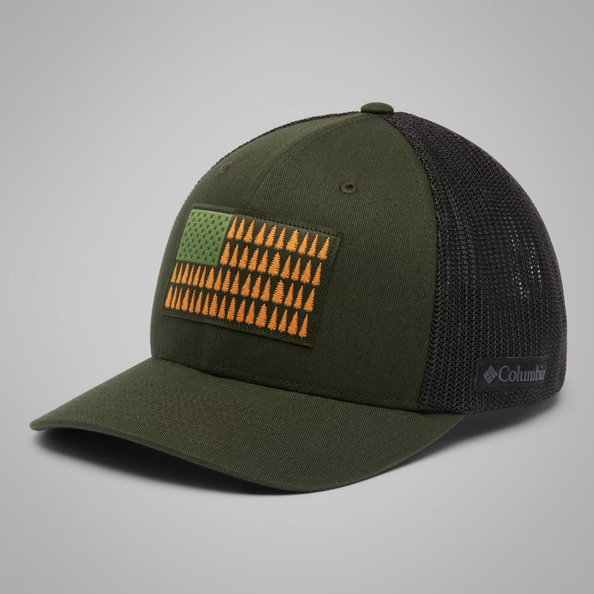 Columbia Mesh Tree Flag Ball Cap