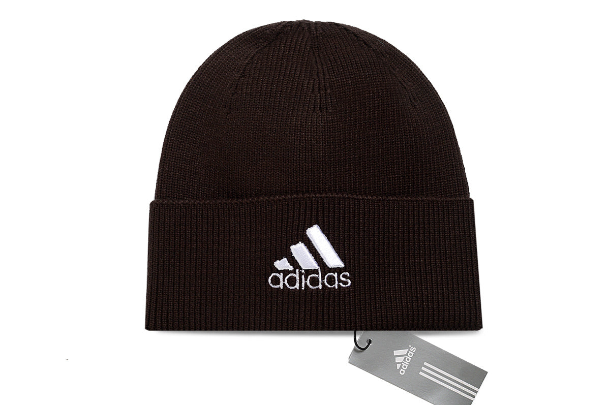 adidas knitted hat embroidered style