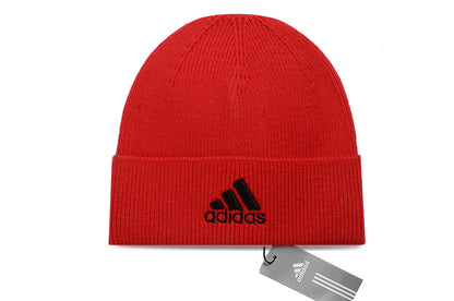 adidas knitted hat embroidered style