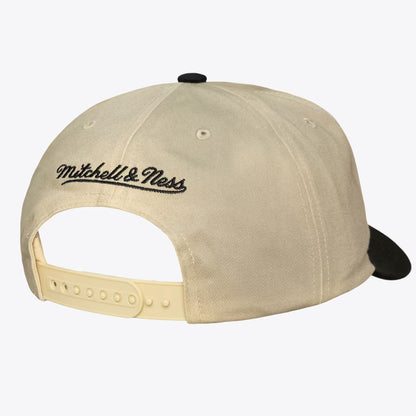 Vancouver Grizzlies Cream/Black Hardwood Classics Retro Roots Caddy Snapback Hat