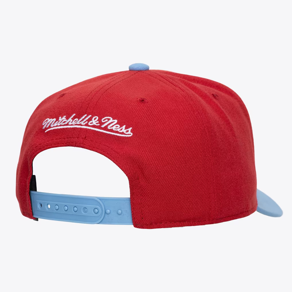 Chicago Bulls Red/Light Blue Hardwood Classics Legendary Home Pro Pinch Snapback Hat