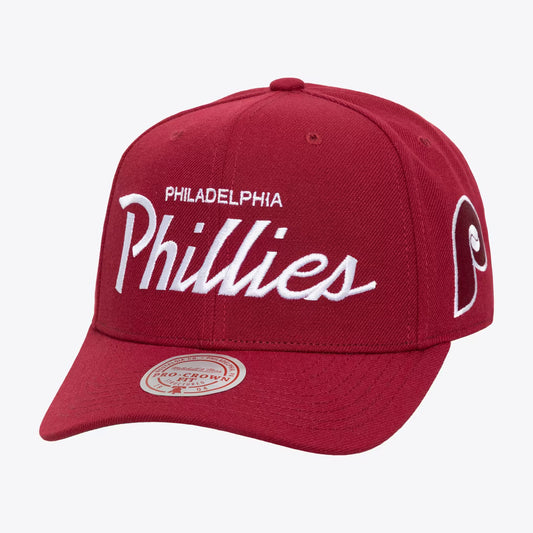 Philadelphia Phillies Burgundy Cooperstown Head Coach Pro Crown Snapback Hat